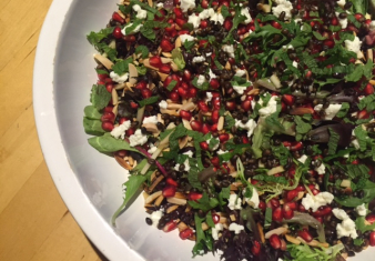 Pomegranate and Black Barley salad