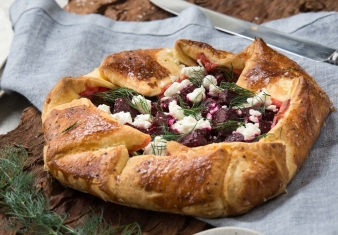 Beetroot and Goat’s cheese tart