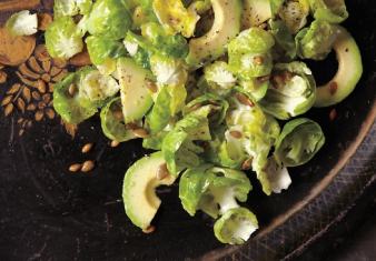 Brussels sprouts and avocado salad