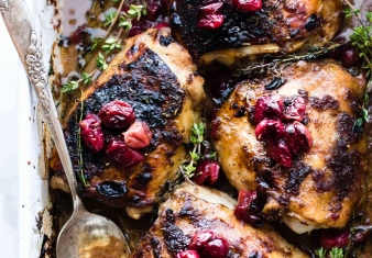 Cranberry and Balsamic roasted Chicken