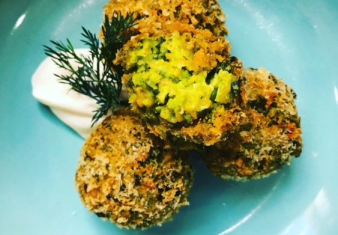 Kale and Chickpea bites