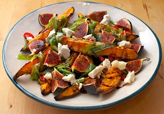 Balsamic roasted Pumpkin, figs and Red Currants