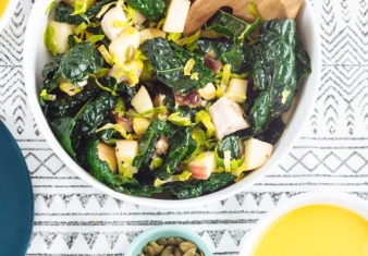 Chicken, Kale and apple salad