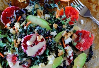 Kale, Blood Orange and Avocado salad