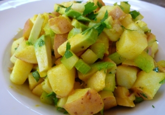 Avocado and Potato Salad with Fresh Herbs