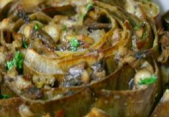 Garlic Oregano Stuffed Artichokes