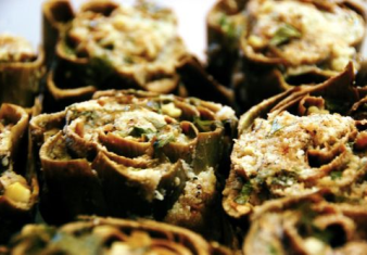 Parmesan-stuffed Artichokes