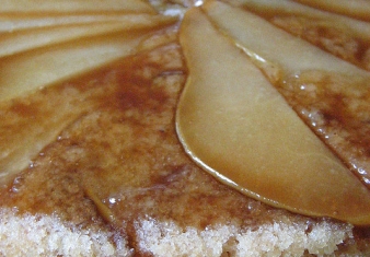 Upside Down Pear Cake